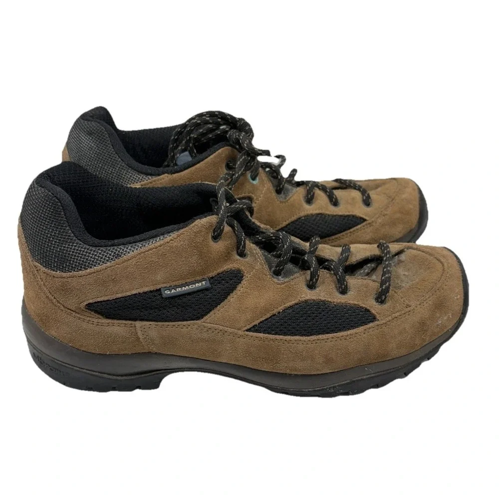 Garment Men's Hiking Boots Shoes Size 11.5 Brown Black Suede